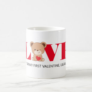 "KÄRLEK" Cute Bear Valentine Day Mugg