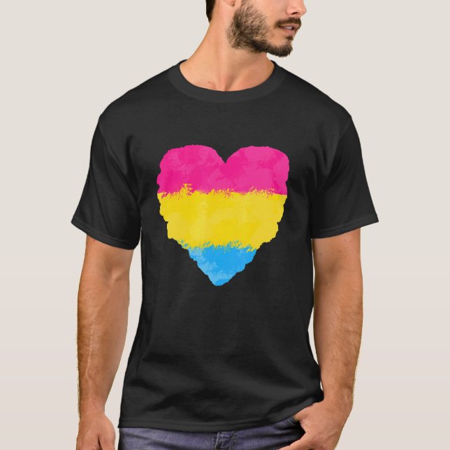 Kärlek Cute Cute Flagga Heart- Pridet Lgbt T Shirt (Framsida)