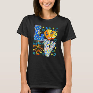 KÄRLEK Cute Hanukkah Chanukah Dekorations Dreidel T Shirt