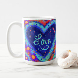 Kärlek Cute Hearts Valentines Söt Kaffemugg