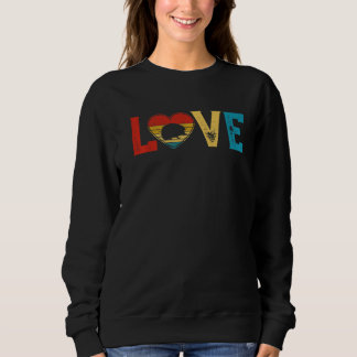 Kärlek Cute Hedgehog Älskare Animals Heart Valenti T Shirt