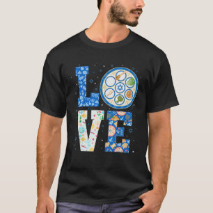 KÄRLEK Cute Passover Dekorationer Funny Pesach Jew T Shirt