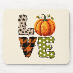 KÄRLEK - Cute Pumpkin & Polka Dot Brev Musmatta
