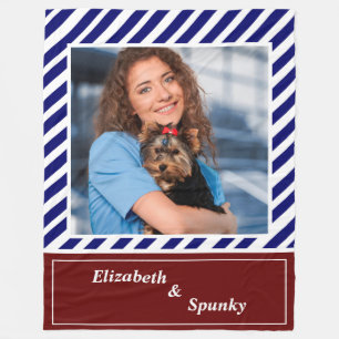 Kärlek Cute Puppy Pet Hund älskare personalize Fleecefilt