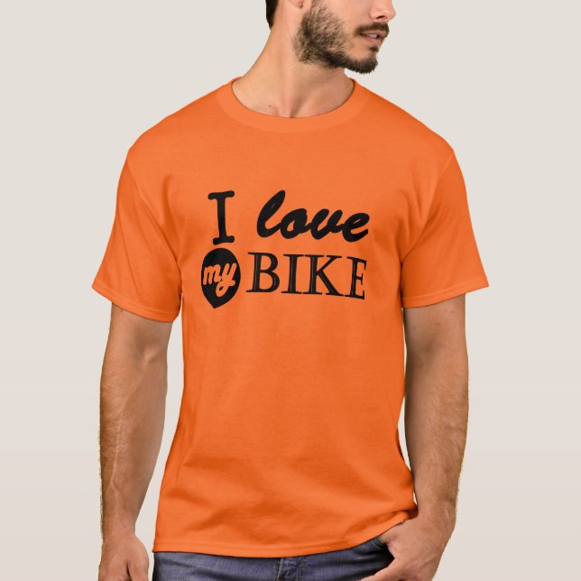 Kärlek cykel t shirt (Framsida)