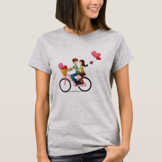kärlek cykel t shirt