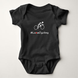 Kärlek Cyklingsslogan cyclist baby Tee