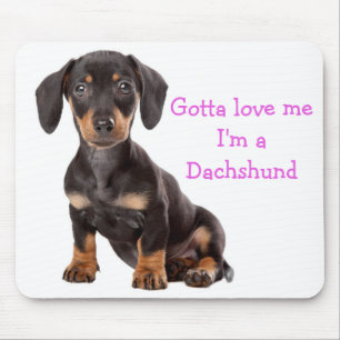 Kärlek Dachshund Puppy Hund Computer Mousepad Musmatta