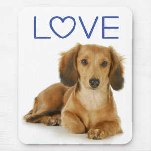 Kärlek Dachshund Puppy Hund Computer Mousepad Musmatta