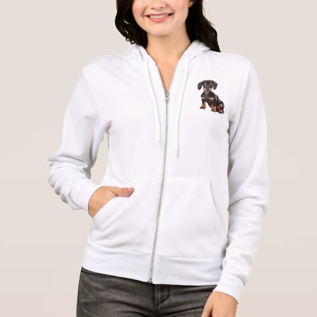 Kärlek Dachshund Puppy Hund Sötskjorta T Shirt (Framsida)