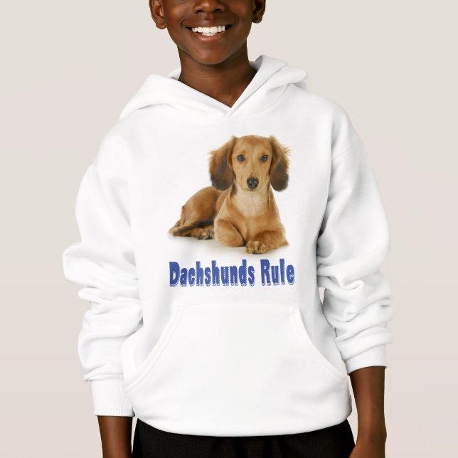 Kärlek Dachshund Puppy Hund Sötskjorta Tee (Framsida)