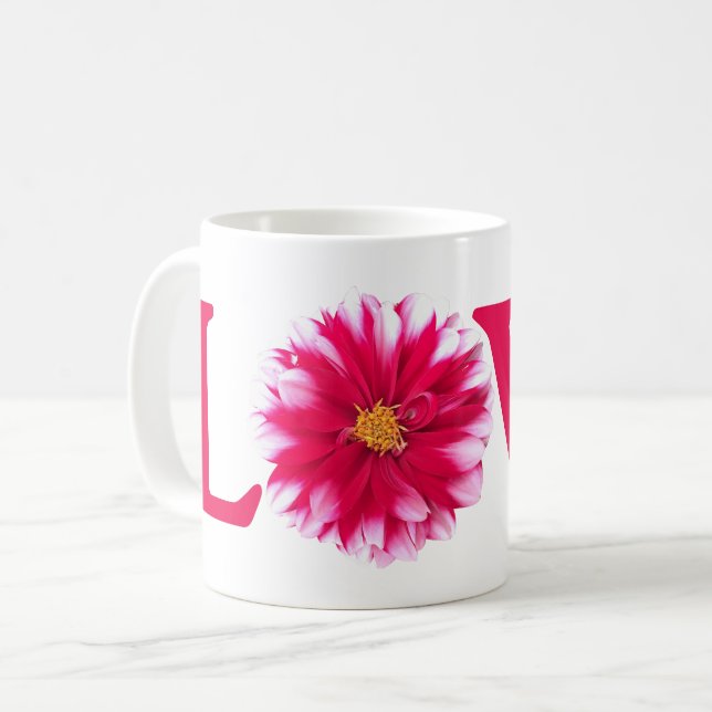 Kärlek Dahlia Kaffemugg (Framsida vänster)