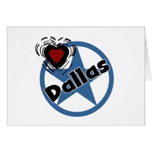 Kärlek Dallas Hälsningskort