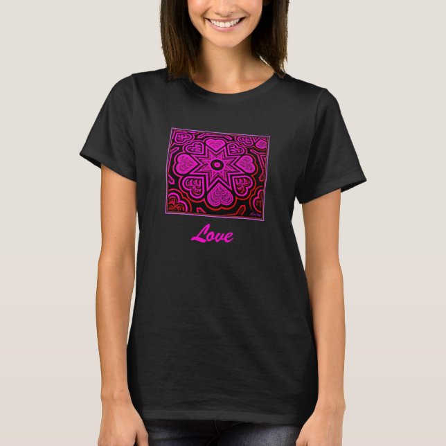 'Kärlek' Dam-T-shirt T-shirt (Framsida)