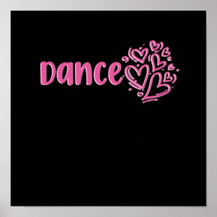 Kärlek Dance Heart Dancers Dancing Day Graphic Poster