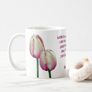 Kärlek Dance Sjunga Tulips-inspiration Kaffemugg