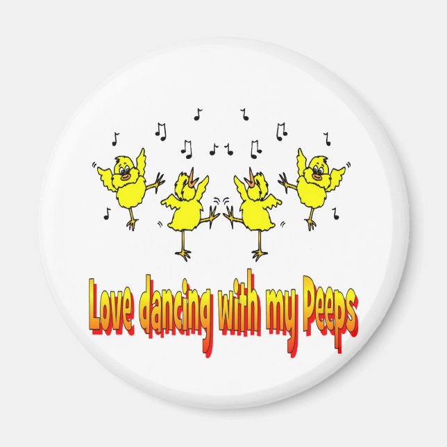 KÄRLEK DANCING MED MIN PEEPS-GIFTS MAGNET (Framsidan)