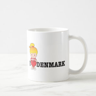 Kärlek Danmark Kaffemugg