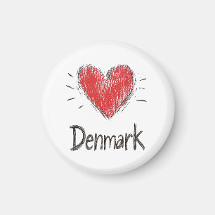 Kärlek Danmark Magnet