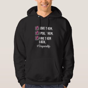 Kärlek Daycare Provider Childcare Teacher Apprecia Hoodie