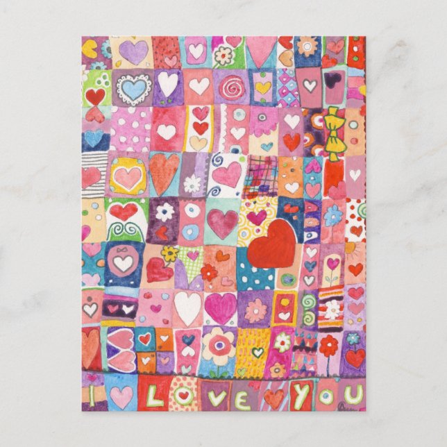 Kärlek Daze-vykort Vykort (Framsida)