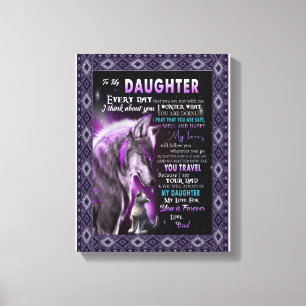 Kärlek DDotter   Brev till min dotter Kärlek för e Canvastryck