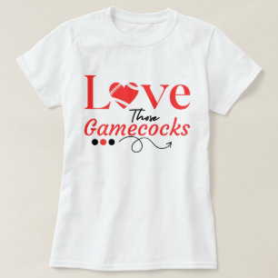 Kärlek de Gamecocks Football Spirit,södervibe T Shirt