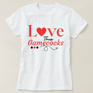 Kärlek de Gamecocks Football Spirit,södervibe T Shirt