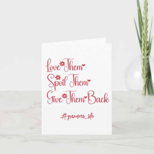 Kärlek De har förstört dem Ge de. Kort (Framsida)