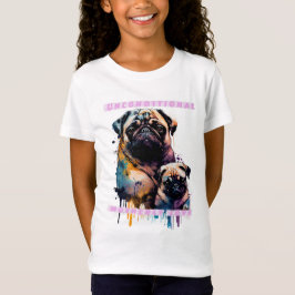 Kärlek de madre pug - ovillkorligt Kärlek T Shirt