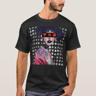 Kärlek Death Robots Girl Stil T Shirt