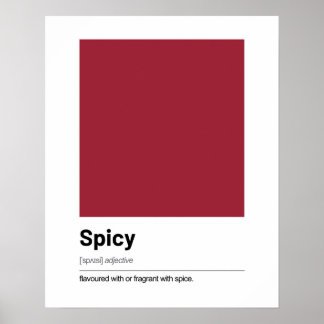 Kärlek Definition Poster - Red Modern Art