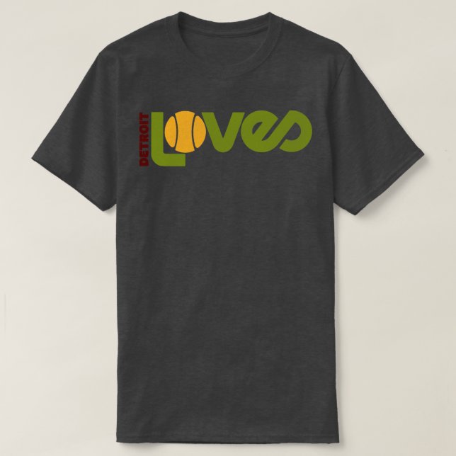 Kärlek Defunct Tennis Team T Shirt (Design framsida)