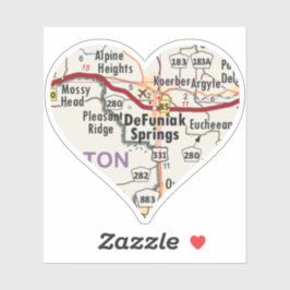 Kärlek DeFuniak Vår Florida Klistermärken