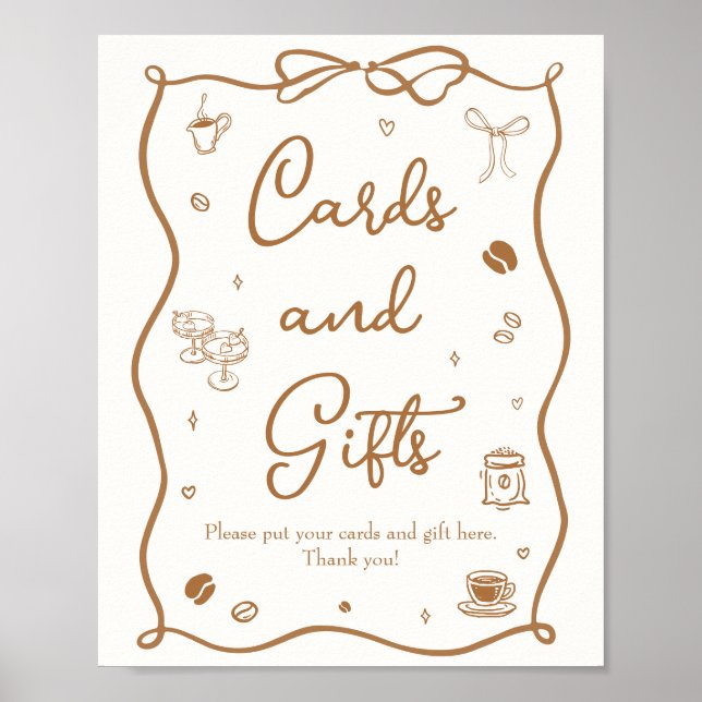 Kärlek delar upp Möhippa- och presentkort Poster (Framsidan)