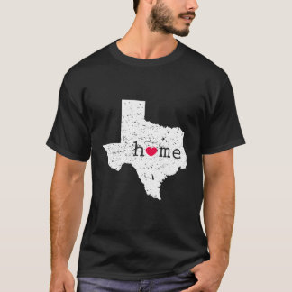 Kärlek delstaten Texas Home Heart Texan Långärmad  T Shirt