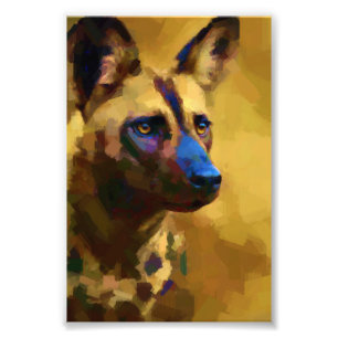 Kärlek den afrikanska Vilden Hund Fototryck