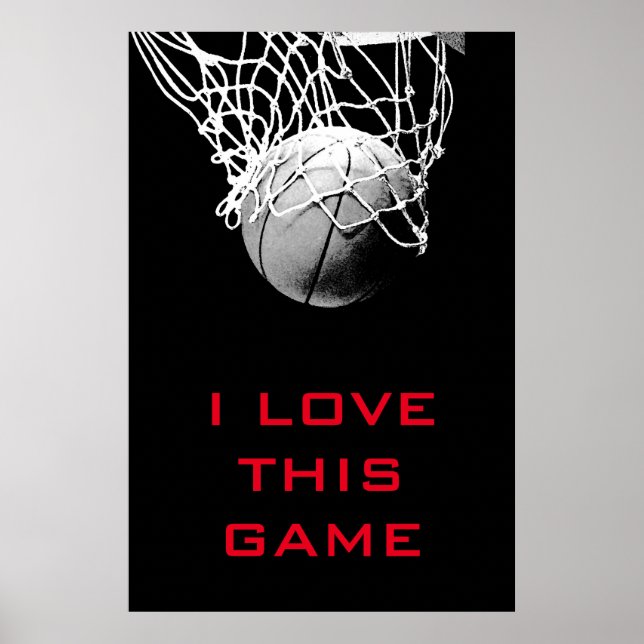 Kärlek Den här matchmålens uppnående av basketboll Poster (Framsidan)