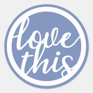 Kärlek Den här textcirkeln Runt Klistermärke