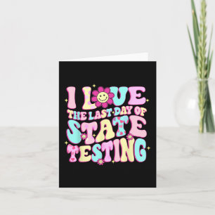 Kärlek den sista dagen för statligt test av lärare kort