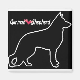 Kärlek den tyska shepherd Hund Magnet