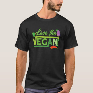 kärlek den vegan for Plant Powered vegan vegetaria T Shirt