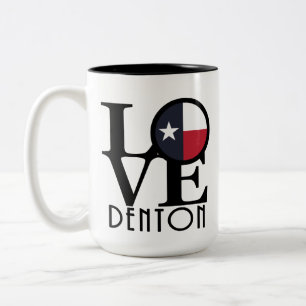 KÄRLEK Denton Texas 15oz Två-Tonad Mugg
