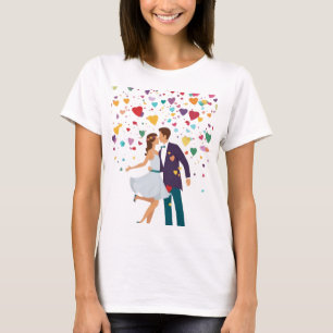 Kärlek design för kvinnor t shirt