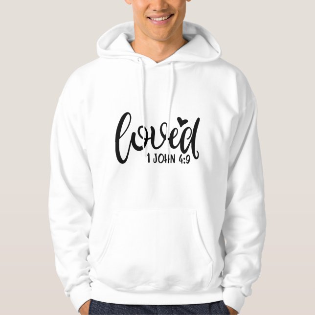 Kärlek-design med en Ord på den Hoodie (Framsida)