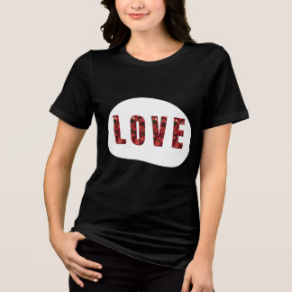 KÄRLEK Designade Kvinnor T Shirt