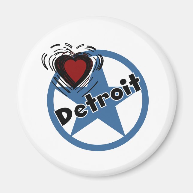 Kärlek Detroit Magnet (Framsidan)