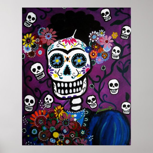 KÄRLEK dia de los muertos Poster (Framsidan)