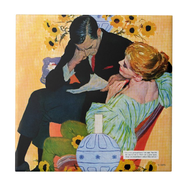 Kärlek Dies Slowly Kakelplatta (Framsidan)