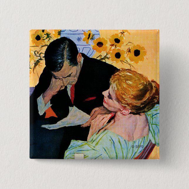 Kärlek Dies Slowly Knapp (Framsida)